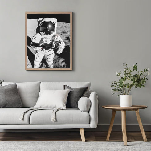 Posterizer 1 pcs-astronaut in spacesuit on the moon 2-Astronomy & Celestial Art-Gift for Men Women Teens-Decor for Home & Office- unframed wall ar...